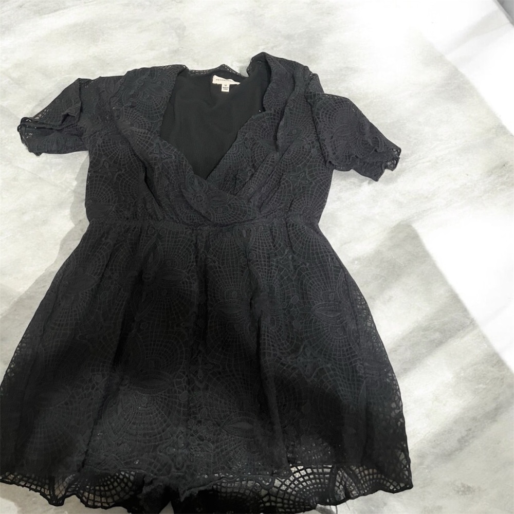 Dance & Marvel Textured Black Dress/Skort Medium